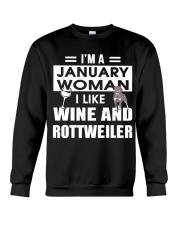 JANUARY WOMAN ROTTWEILER Crewneck Sweatshirt thumbnail