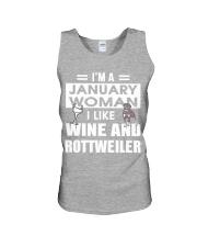 JANUARY WOMAN ROTTWEILER Unisex Tank thumbnail