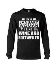 JANUARY WOMAN ROTTWEILER Long Sleeve Tee thumbnail