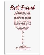 THIS POEM HAS BEEN SELECTED FOR A SPECIAL FRIEND 11x17 Poster front