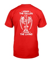 R E D FRIDAYS - Honor the Fallen Classic T-Shirt back