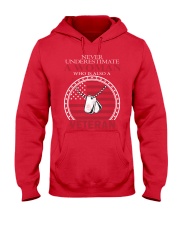Never underestimate Female Veterans Hooded Sweatshirt thumbnail