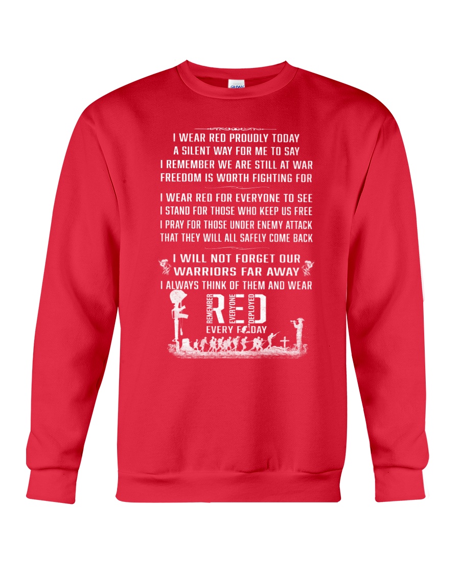 Veteran - RED EVERY DAY Crewneck Sweatshirt