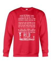 Veteran - RED EVERY DAY Crewneck Sweatshirt front