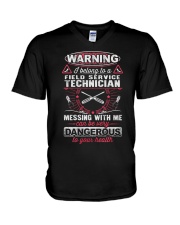 Field Service TechnicianX27S Girl V-Neck T-Shirt thumbnail
