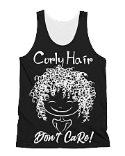 Curly hair All-over Unisex Tank thumbnail