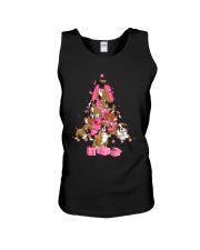 Breast Cancer Boxer Christmas Tree Unisex Tank tile