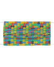 Autism Awareness Colorful Puzzles Cloth face mask front