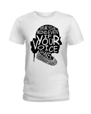 Speake Your Mind Even If Your Voice Shakes Ladies T-Shirt tile