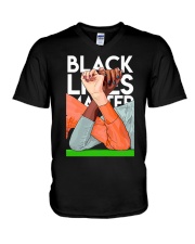 Black Live Matter V-Neck T-Shirt tile