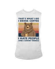 That's What I Do I Drink Coffee I Hate People Sleeveless Tee tile