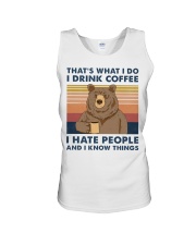 That's What I Do I Drink Coffee I Hate People Unisex Tank tile