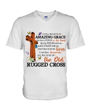 The Old Rugged Cross V-Neck T-Shirt tile