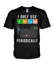 I Only Use Sarcasm Periodically V-Neck T-Shirt tile