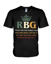 RBG Fight For The Things V-Neck T-Shirt tile
