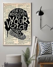 Speak Your Mind Even If Your Voice Shakes 11x17 Poster lifestyle-poster-1