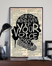 Speak Your Mind Even If Your Voice Shakes 11x17 Poster lifestyle-poster-2