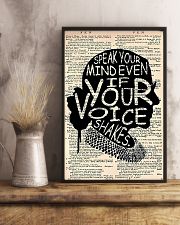 Speak Your Mind Even If Your Voice Shakes 11x17 Poster lifestyle-poster-3