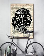 Speak Your Mind Even If Your Voice Shakes 11x17 Poster lifestyle-poster-7
