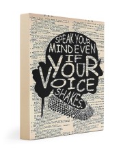 Speak Your Mind Even If Your Voice Shakes Gallery Wrapped Canvas Prints tile
