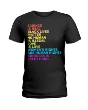 Science Is Real Black Lives Matter Ladies T-Shirt tile