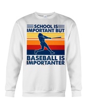 School Is Important But Baseball Is Importanter Crewneck Sweatshirt tile