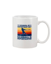 School Is Important But Baseball Is Importanter Mug tile