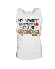 My Favorite Pumkins Call Me Grandma Unisex Tank tile