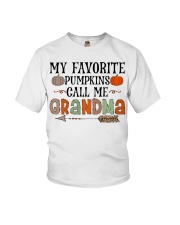 My Favorite Pumkins Call Me Grandma Youth T-Shirt tile