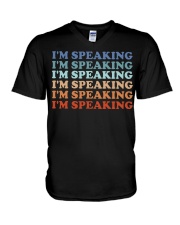 I'm Speaking V-Neck T-Shirt tile