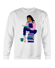 Girl Reading Book Crewneck Sweatshirt tile