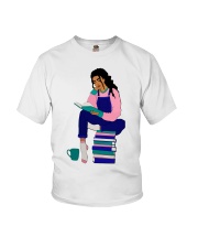 Girl Reading Book Youth T-Shirt tile