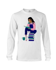 Girl Reading Book Long Sleeve Tee tile