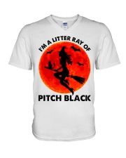 Pitch Black V-Neck T-Shirt tile