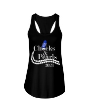 Checks And Pearls Ladies Flowy Tank tile