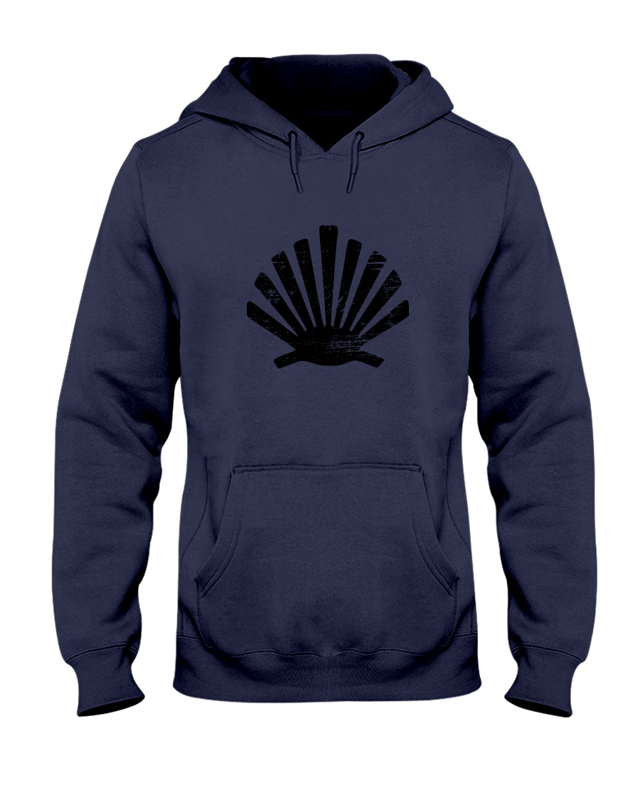 Coquille Noir Vintage Hooded Sweatshirt