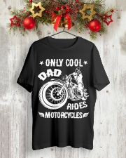 Cool Dad Rides Motorcycle T Shirts Classic T-Shirt lifestyle-holiday-crewneck-front-2