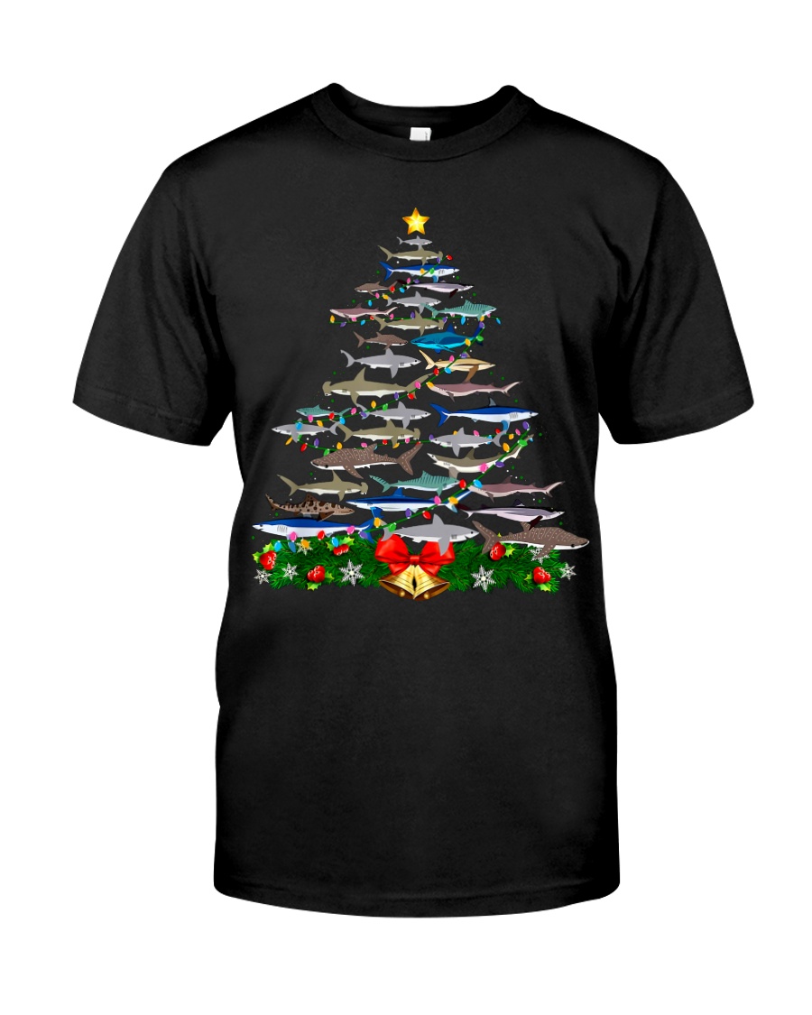 Shark Tree Christmas T-Shirt Classic T-Shirt