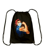 Strong Woman Tattoo CNA shirt Drawstring Bag thumbnail