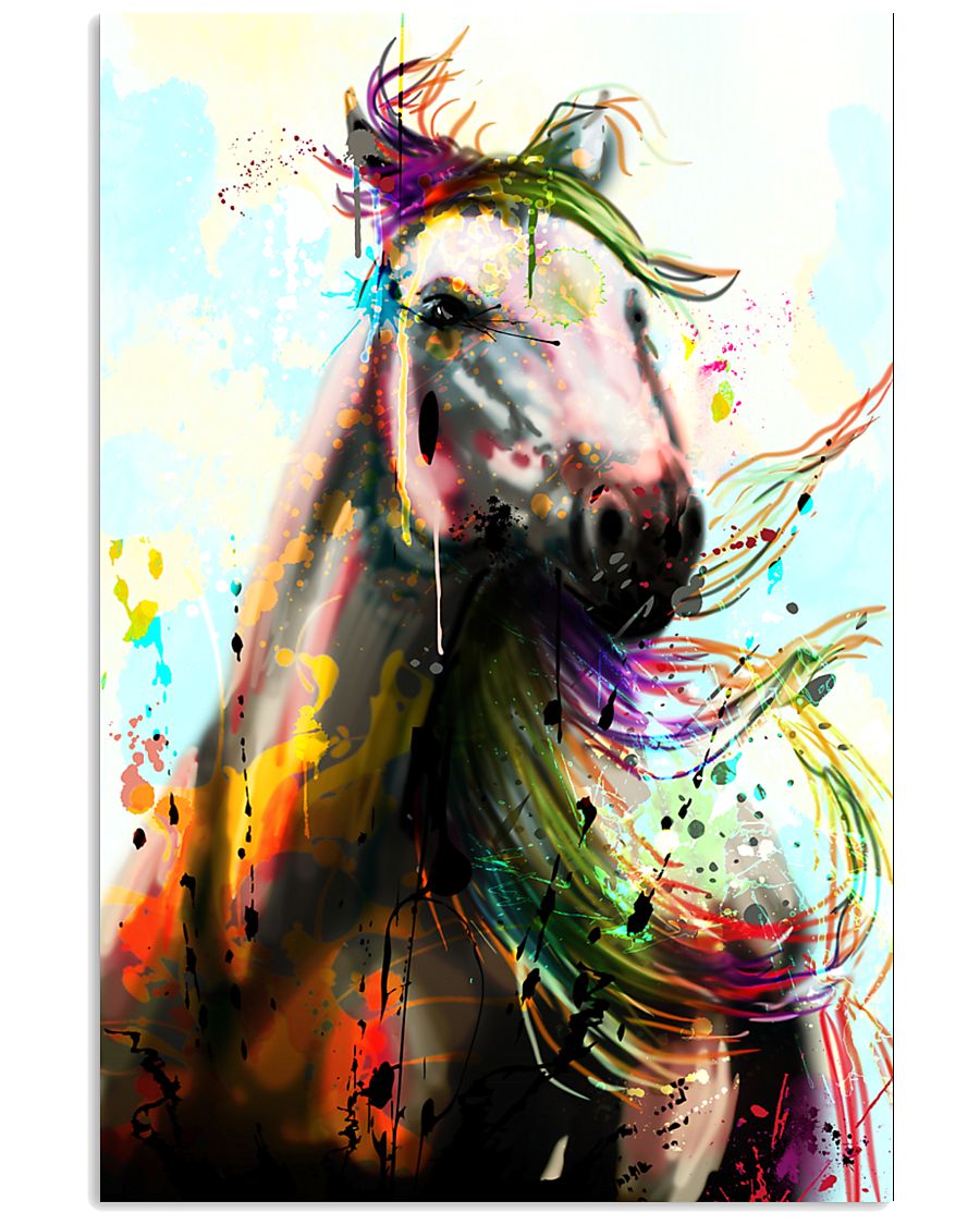 Horse Water Color Art P3 24x36 Poster