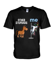 UNICORN STEPDAD V-Neck T-Shirt tile
