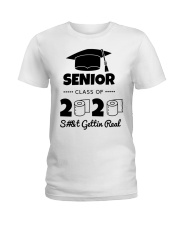 Senior Class of 2020 Shit Is Gettin' Real Ladies T-Shirt thumbnail