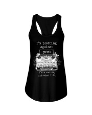 I am Plotting Against You Ladies Flowy Tank tile