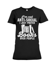 I'm Not Anti-Social Premium Fit Ladies Tee tile