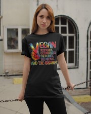 Vegan for peace Classic T-Shirt apparel-classic-tshirt-lifestyle-19