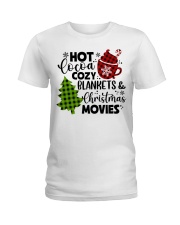Hot Cocoa Cozy Blanket Ladies T-Shirt tile