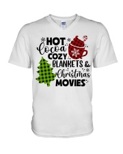 Hot Cocoa Cozy Blanket V-Neck T-Shirt tile