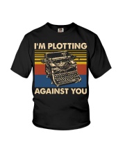 I am Plotting Against You Youth T-Shirt tile