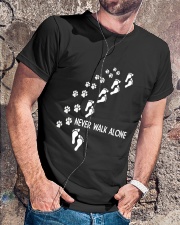 Never walk alone Premium Fit Mens Tee lifestyle-mens-crewneck-front-4