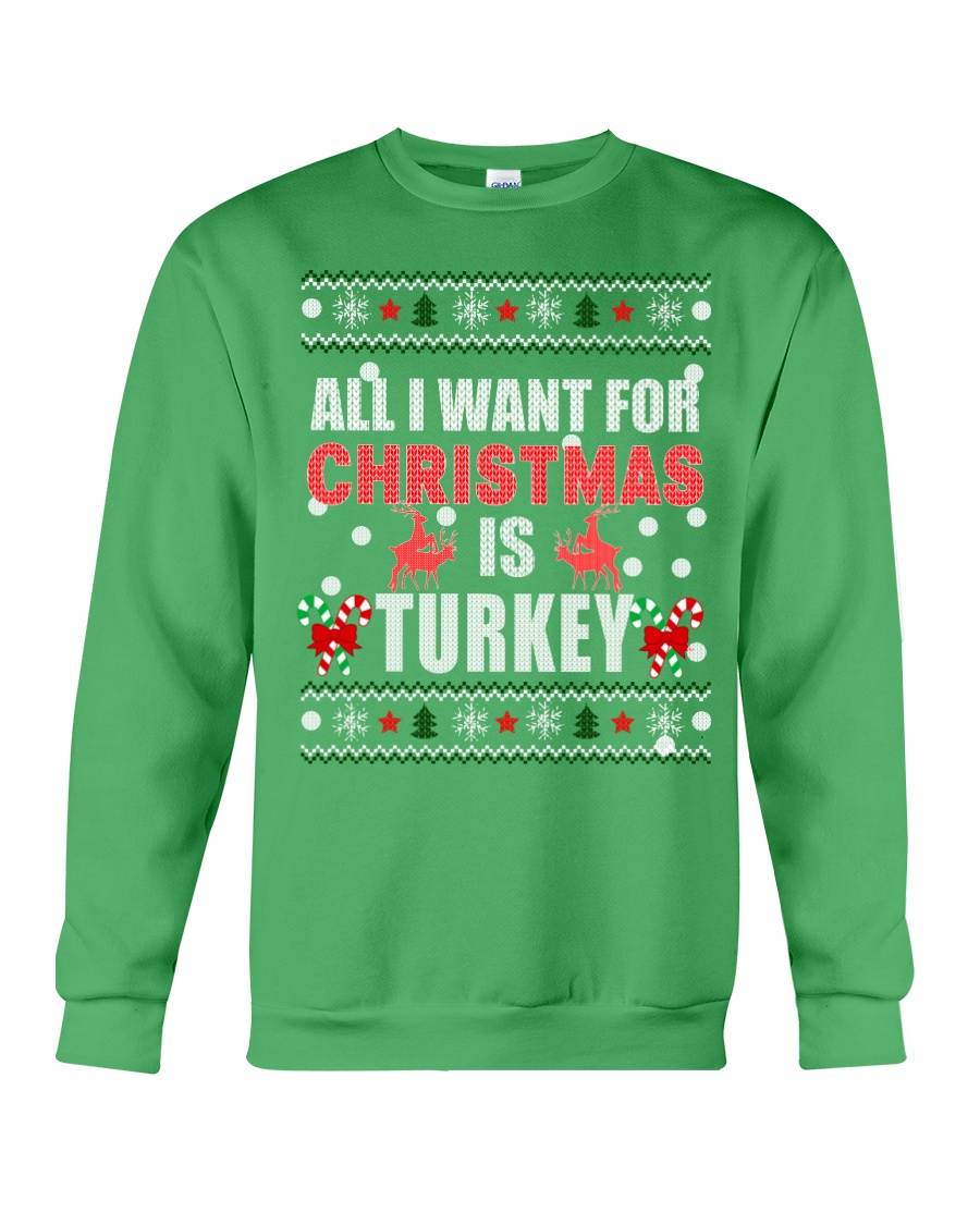 Turkey shirts - Christmas shirts - Xmas gift Crewneck Sweatshirt